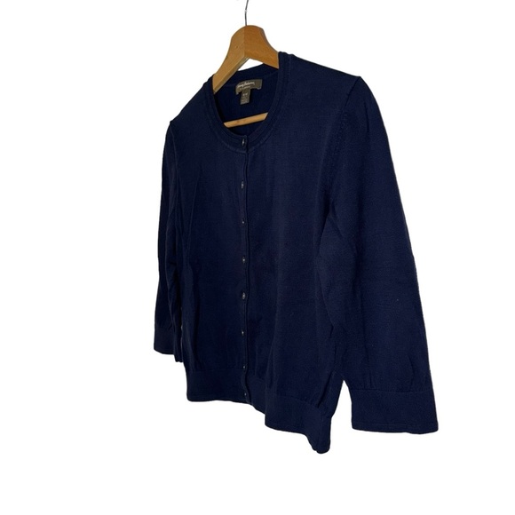 Tommy Bahama Women's Button Down Blue Cardigan Sweater - Picture 5 of 7